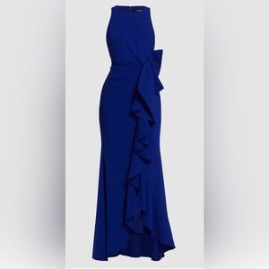 Mishka Royal Blue Asymmetrical long dress size 6